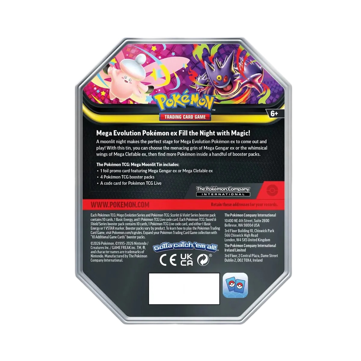 Pokémon – Mega Moonlit ex Tin – Mega Gengar ex - Afbeelding 2